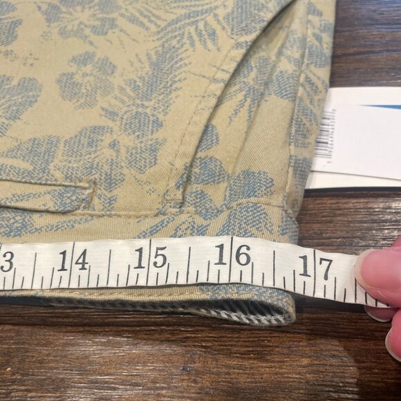 NWT Jachs NY Men's 31 Printed Stretch Chino 9" Bleecker Short Khaki Blue Floral - Picture 6 of 9